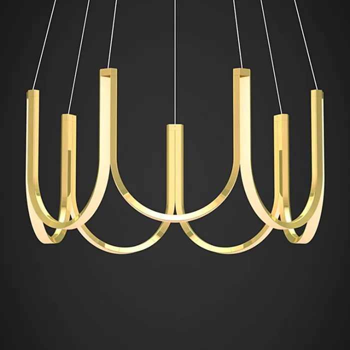 Подвесная люстра U-SERIES for Arpel D80 Gold от ImperiumLoft