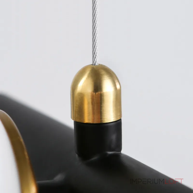 Подвесной реечный светильник HAKON L Черный от ImperiumLoft