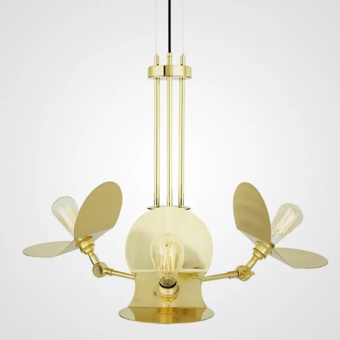 Подвесная люстра Emioni Chandelier Polished Brass от ImperiumLoft