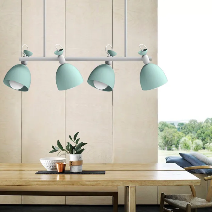 Подвесной реечный светильник LONG Green от ImperiumLoft