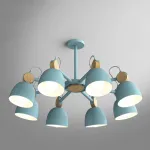 Потолочная люстр на штанге ROLLA 8 blueice от ImperiumLoft
