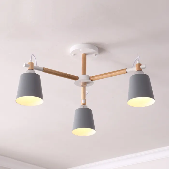 Люстра на штанге VARDA 3 lamps Grey от ImperiumLoft