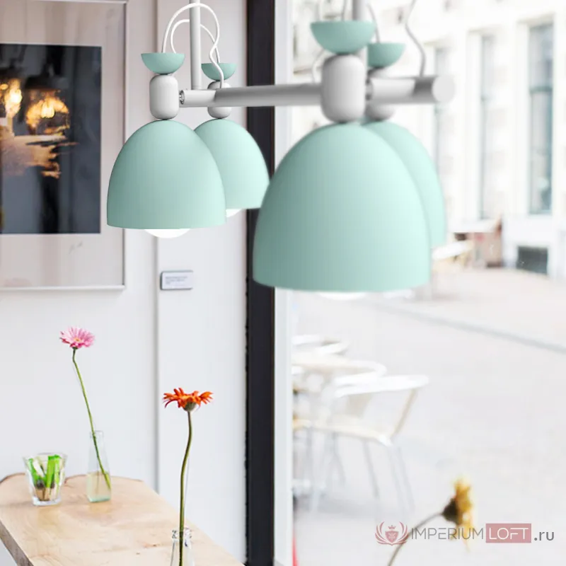 Подвесной реечный светильник LONG Blue от ImperiumLoft