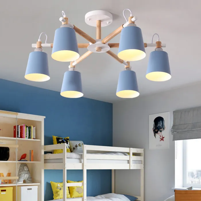Люстра на штанге VARDA 8 lamps Grey от ImperiumLoft