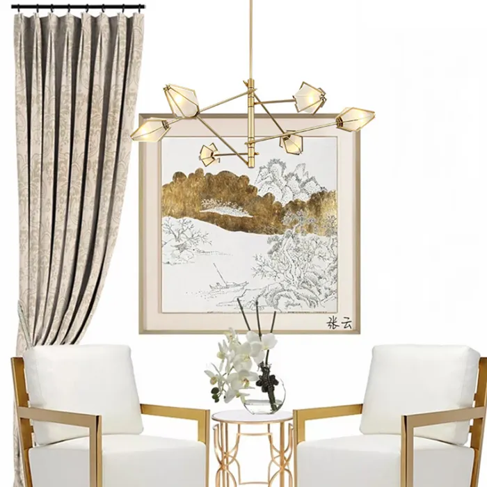 Люстра Harlow Spoke Chandelier White от ImperiumLoft