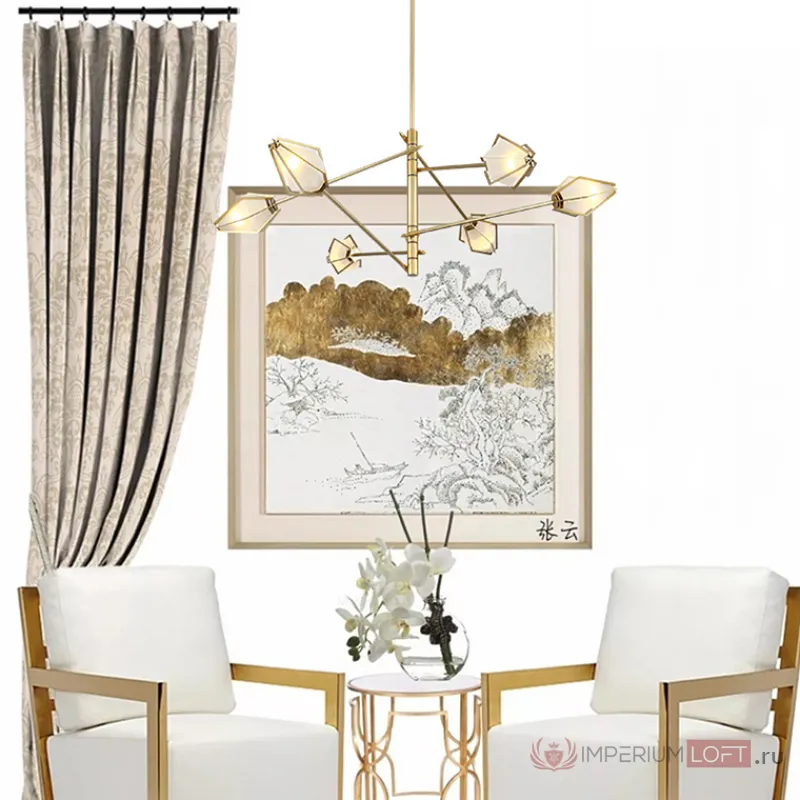 Люстра Harlow Spoke Chandelier Grey от ImperiumLoft
