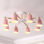Люстра на штанге VARDA 8 lamps Pink от ImperiumLoft
