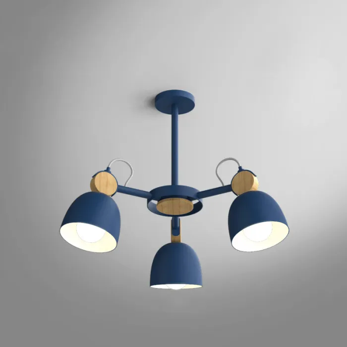 Потолочная люстр на штанге ROLLA 3 bilberry от ImperiumLoft