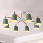 Люстра на штанге VARDA 8 lamps Green от ImperiumLoft