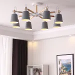 Люстра на штанге VARDA 8 lamps Grey от ImperiumLoft