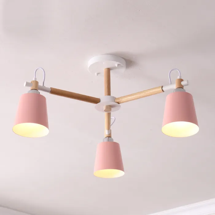 Люстра на штанге VARDA 3 lamps Pink от ImperiumLoft