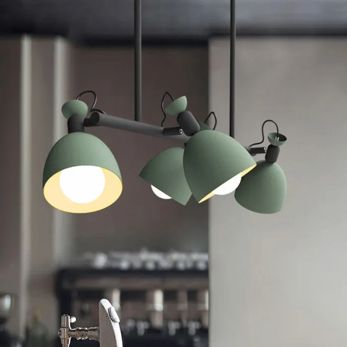 Подвесной реечный светильник LONG Green от ImperiumLoft