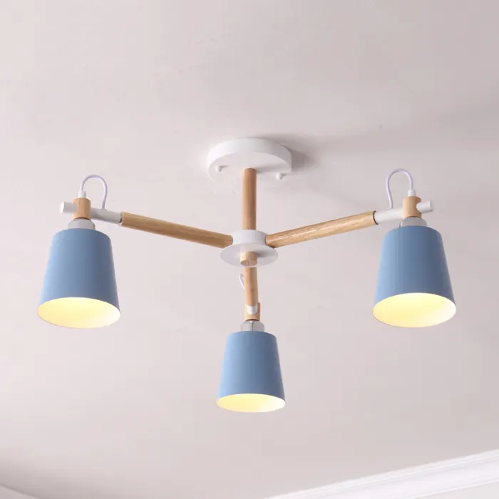 Люстра на штанге VARDA 3 lamps Blue от ImperiumLoft
