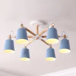 Люстра на штанге VARDA 6 lamps Blue от ImperiumLoft