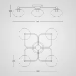 Люстра Champignon Flushmount от ImperiumLoft