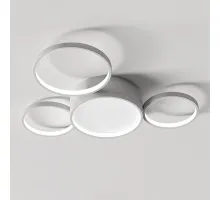 Потолочная люстра в виде колец TWINE 4 rings White