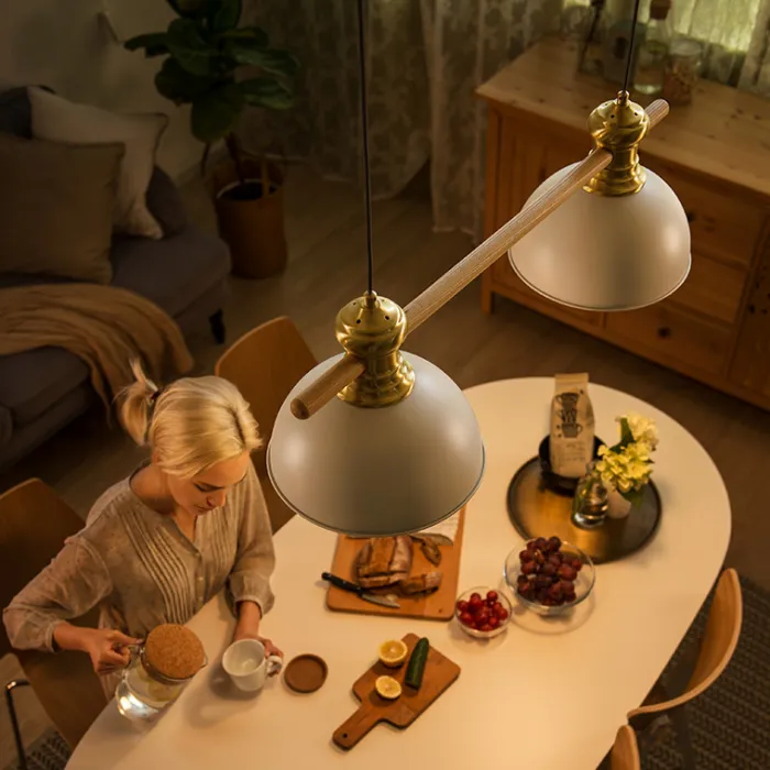 Подвесной реечный светильник NORWAY White от ImperiumLoft