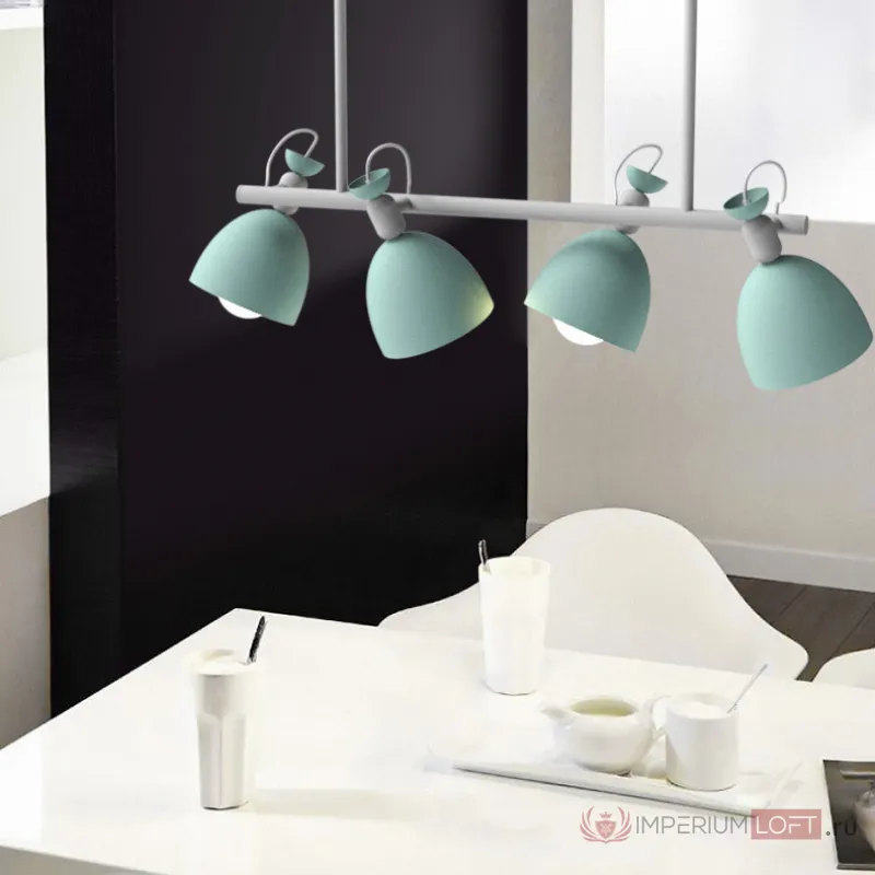 Подвесной реечный светильник LONG Blue от ImperiumLoft