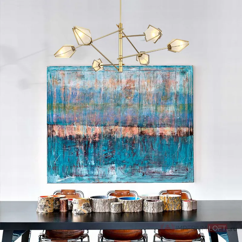 Люстра Harlow Spoke Chandelier Grey от ImperiumLoft