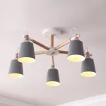 Люстра на штанге VARDA 5 lamps Grey от ImperiumLoft