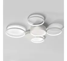 Потолочная люстра в виде колец TWINE 5 rings White