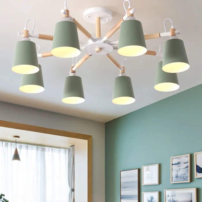 Люстра на штанге VARDA 8 lamps Grey от ImperiumLoft