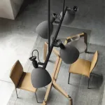 Подвесной реечный светильник LONG Green от ImperiumLoft