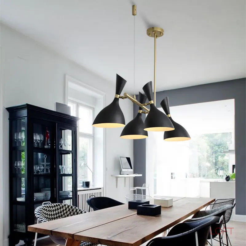 Подвесной реечный светильник TRUMPET LINE L130 Black от ImperiumLoft Подвесной реечный светильник TRUMPET LINE L130 Black от ImperiumLoft