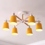 Люстра на штанге VARDA 6 lamps Yellow от ImperiumLoft