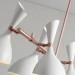 Подвесной реечный светильник TRUMPET LINE L130 Black от ImperiumLoft