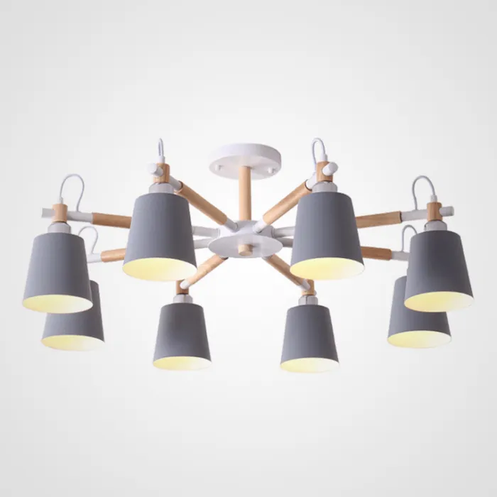 Люстра на штанге VARDA 8 lamps Grey от ImperiumLoft