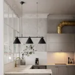 Подвесной реечный светильник CONE 4 Brown от ImperiumLoft