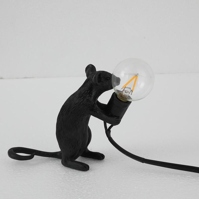Настольная лампа Mouse Sitting Черный от ImperiumLoft