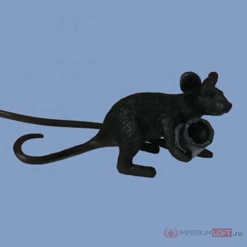 Настольная лампа Mouse Lying черная от ImperiumLoft