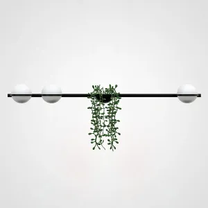 Бра PALMA Wall lamp 3 шара + 1 вазон горизонтальная