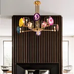 Люстра на штанге AGATE 4 Purple 6 от ImperiumLoft