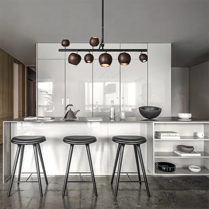 Подвесной реечный светильник CONNY L7 Light brown ball от ImperiumLoft