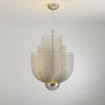 Подвесная люстра MESHMATICA D45 Nickel