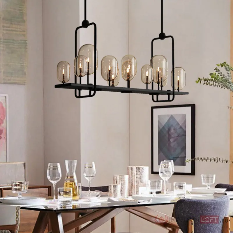 Реечная люстра CANDLE 2 L120 от ImperiumLoft