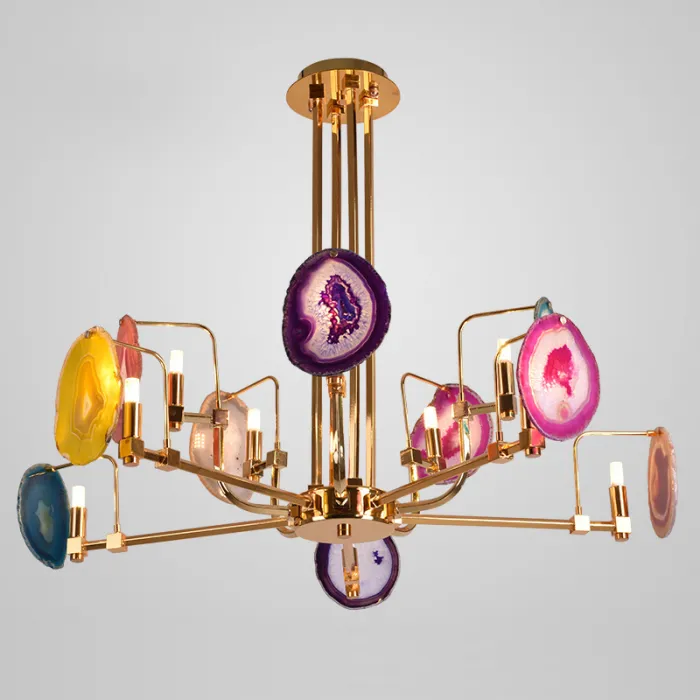 Люстра на штанге AGATE 4 Multicolored 10 от ImperiumLoft