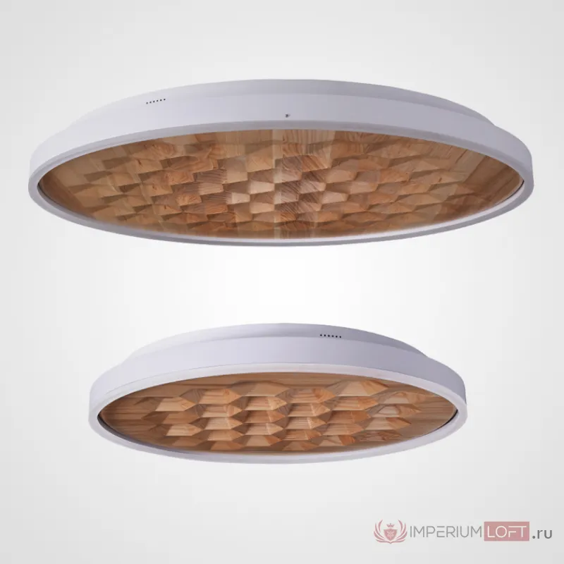 Потолочный светильник HONEY D80 White/Light wood от ImperiumLoft