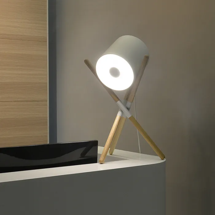 Настольная лампа SHIFT LAMP Light Brown Black от ImperiumLoft