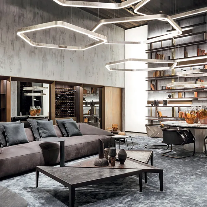 Подвесной кольцевой светильник PENTAGON D50 от ImperiumLoft