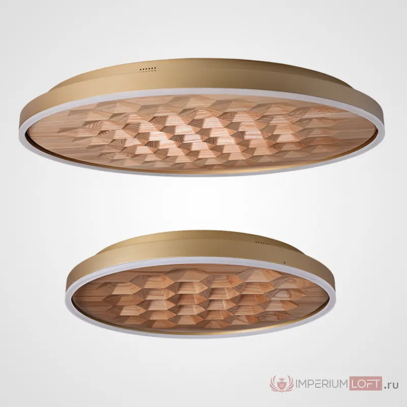 Потолочный светильник HONEY D80 Gold/Light wood от ImperiumLoft