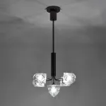 Люстра на штанге ICE 13 lamps Black от ImperiumLoft