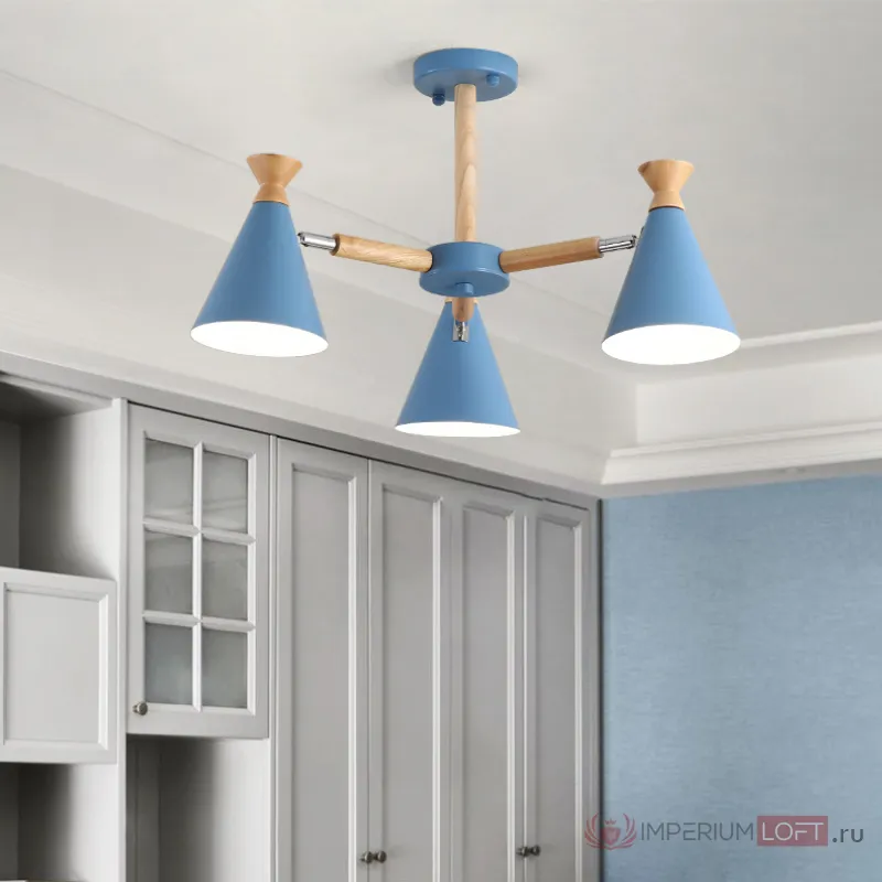 Люстра на штанге OLA D76.5 White от ImperiumLoft