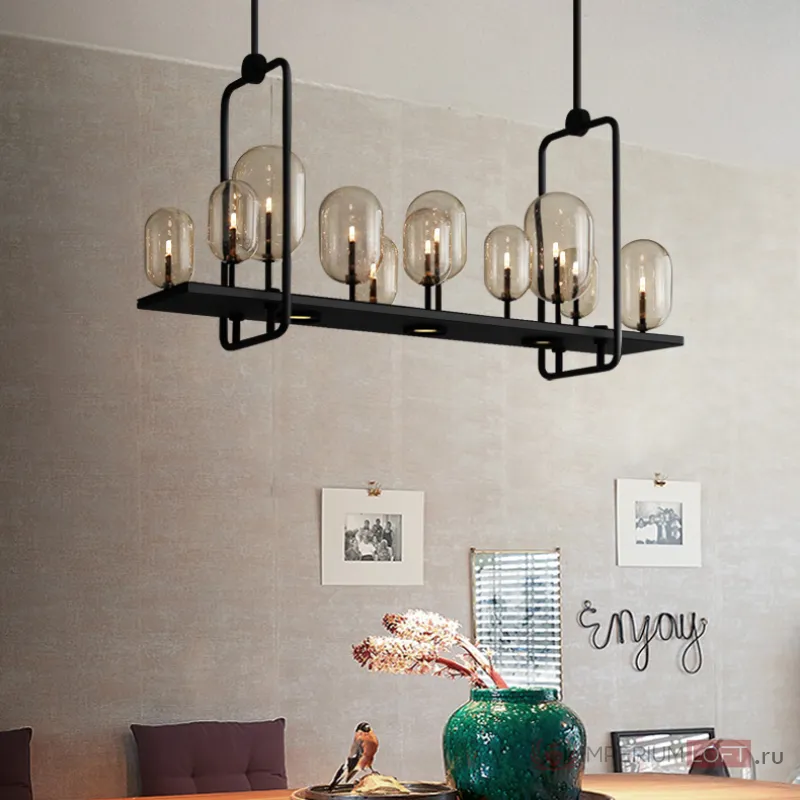Реечная люстра CANDLE 2 L120 от ImperiumLoft