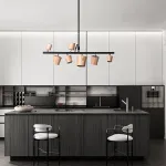 Подвесной реечный светильник CONNY L7 Light brown ball от ImperiumLoft