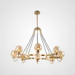 Подвесная люстра MONTALEMBERT by Studios 8 lamps Gold/Transparent