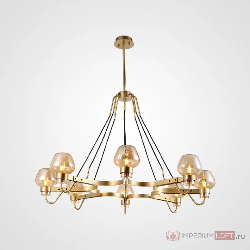 Люстра MONTALEMBERT by Studios 8 lamps Gold/Amber от ImperiumLoft